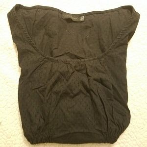 The Limited Black with black spot top